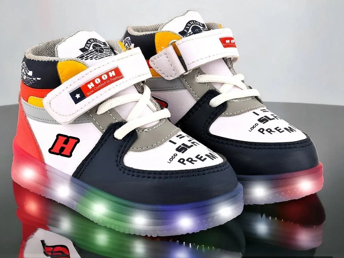 HOOH - Now comfort in fashion Strap Walking Shoes For Boys & Girls (Multicolor, 2-2.5 Years)